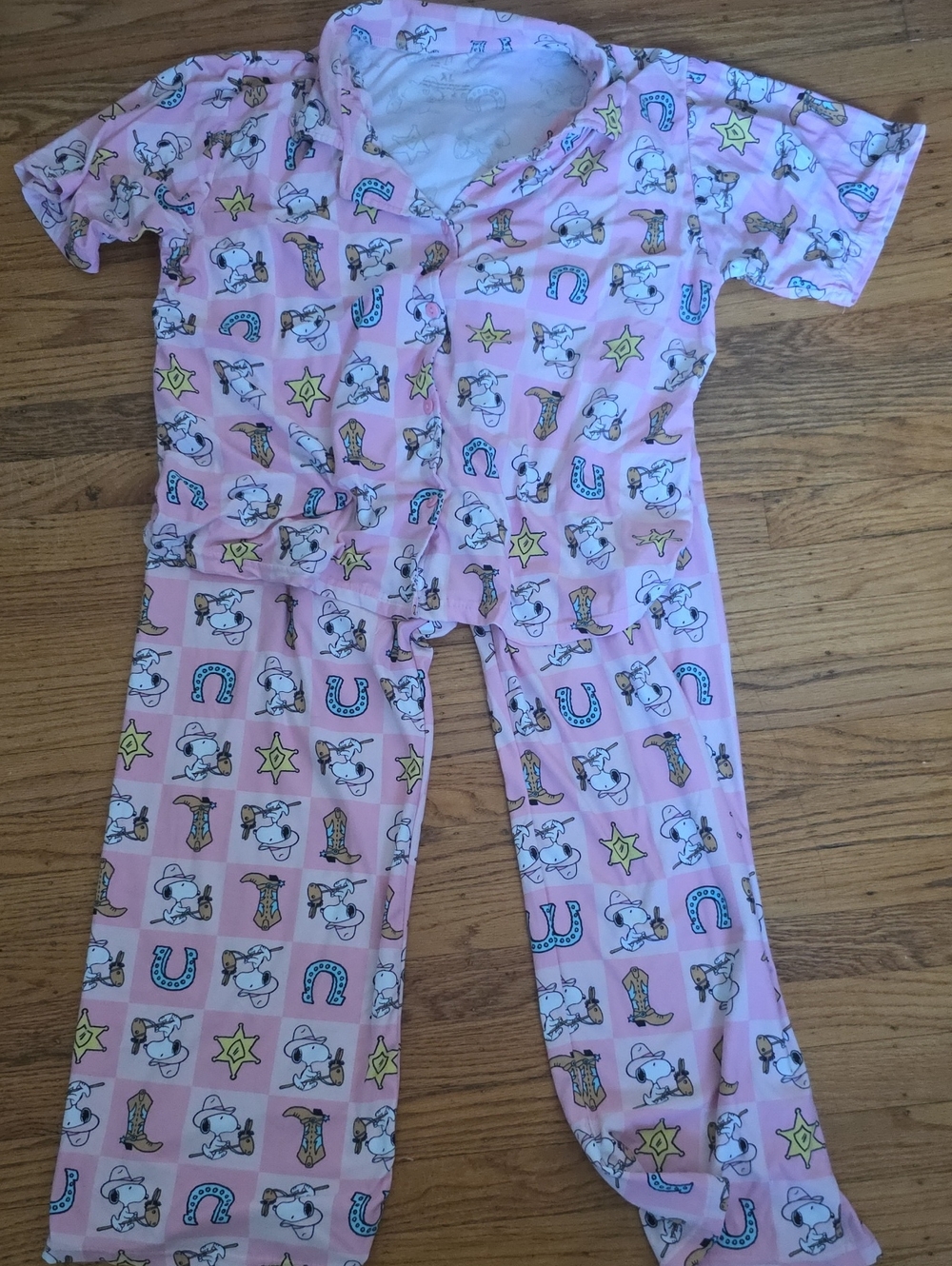 Snoopy Pajama Set, Sz XL